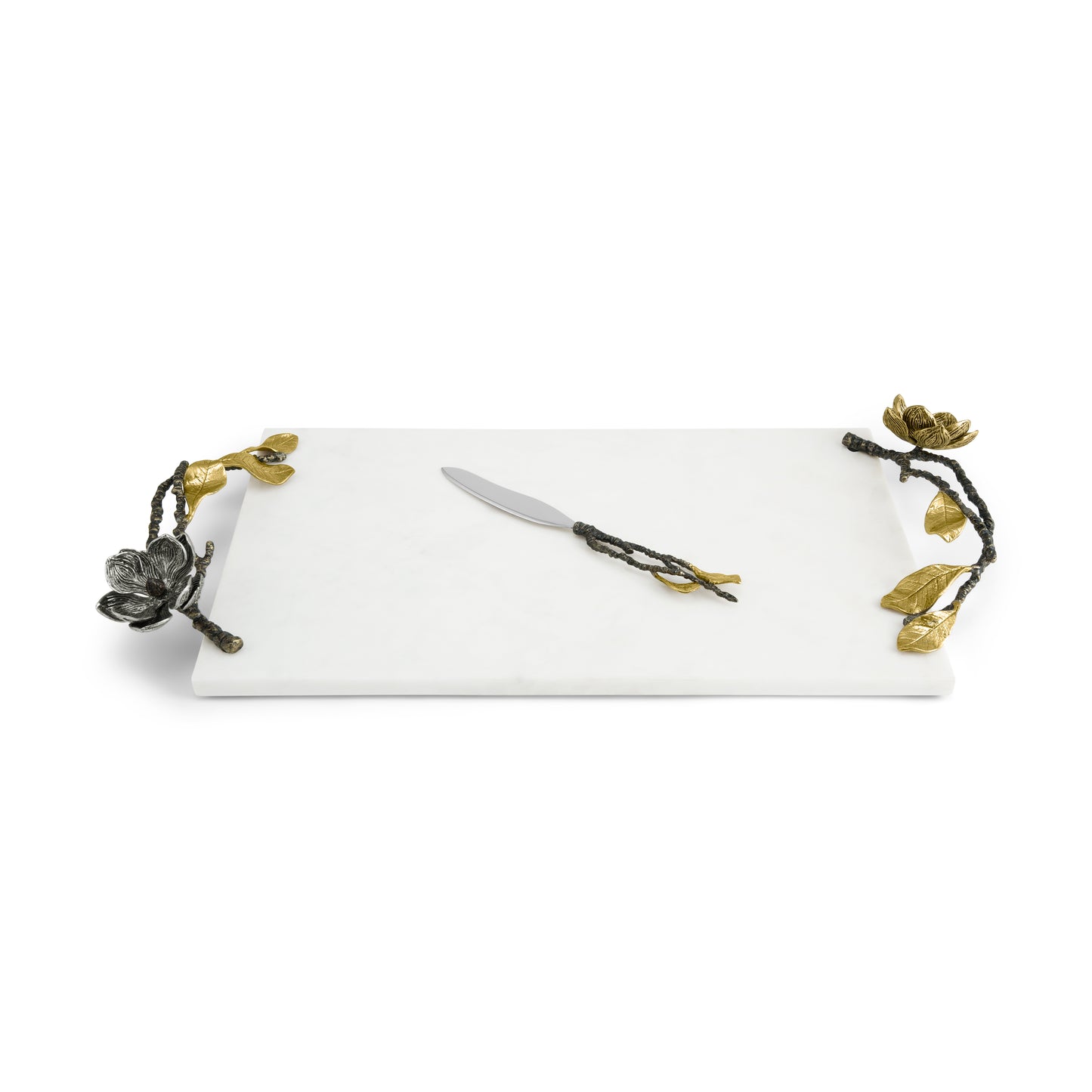 Vintage Bloom Cheese Board with Knife