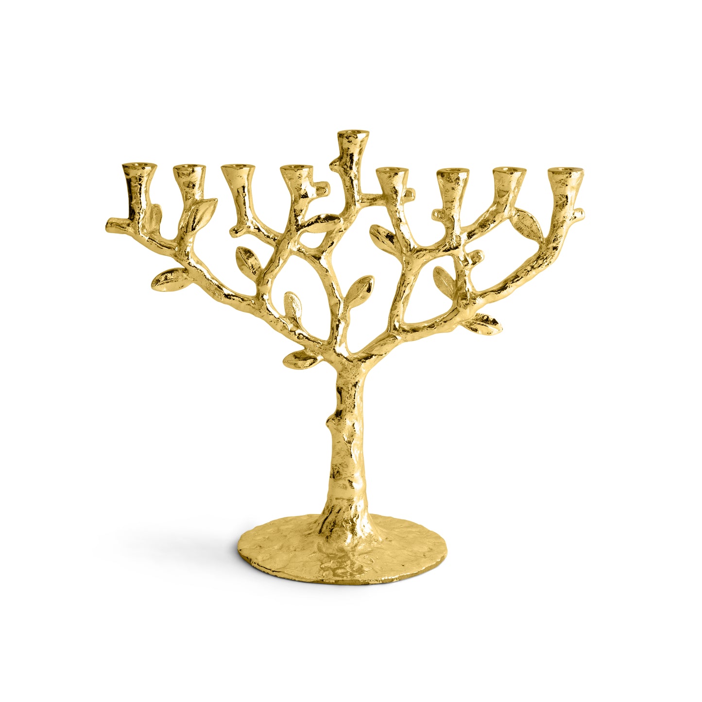 Tree of Life Menorah - Gold
