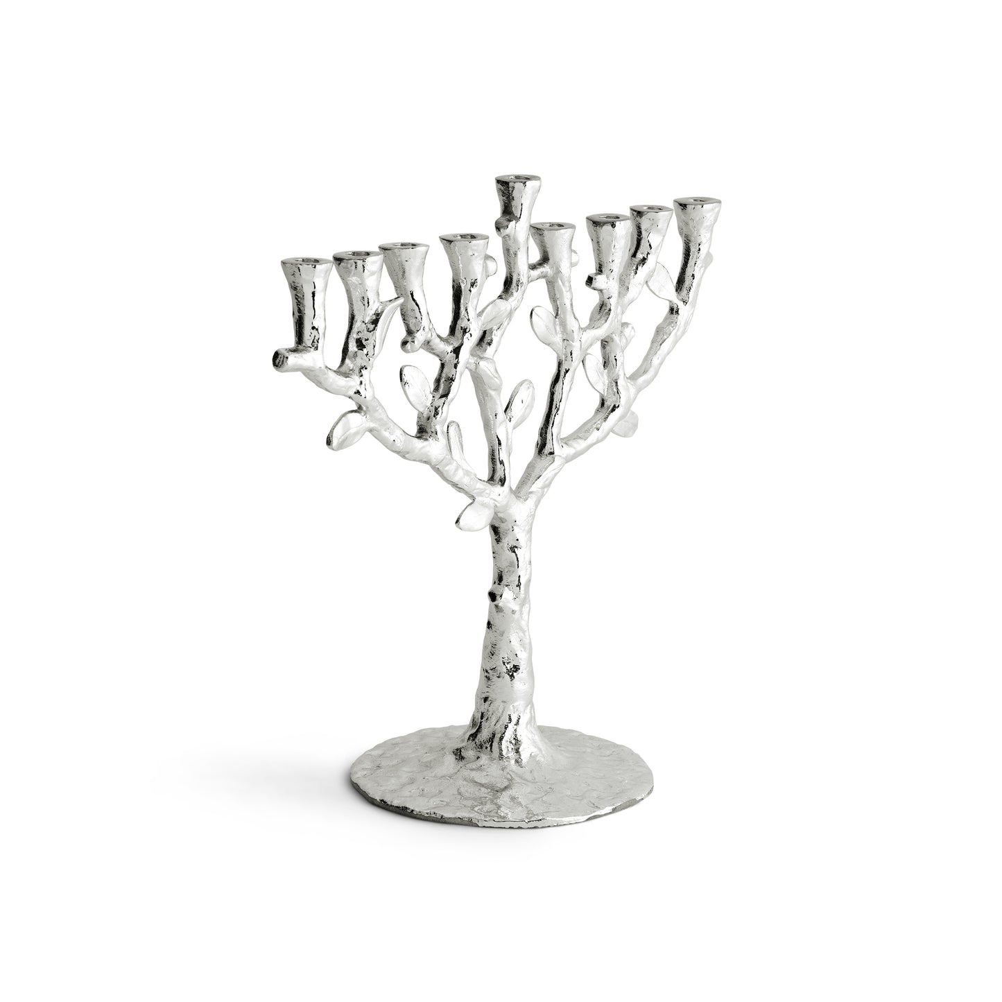 Tree of Life Menorah - Silver