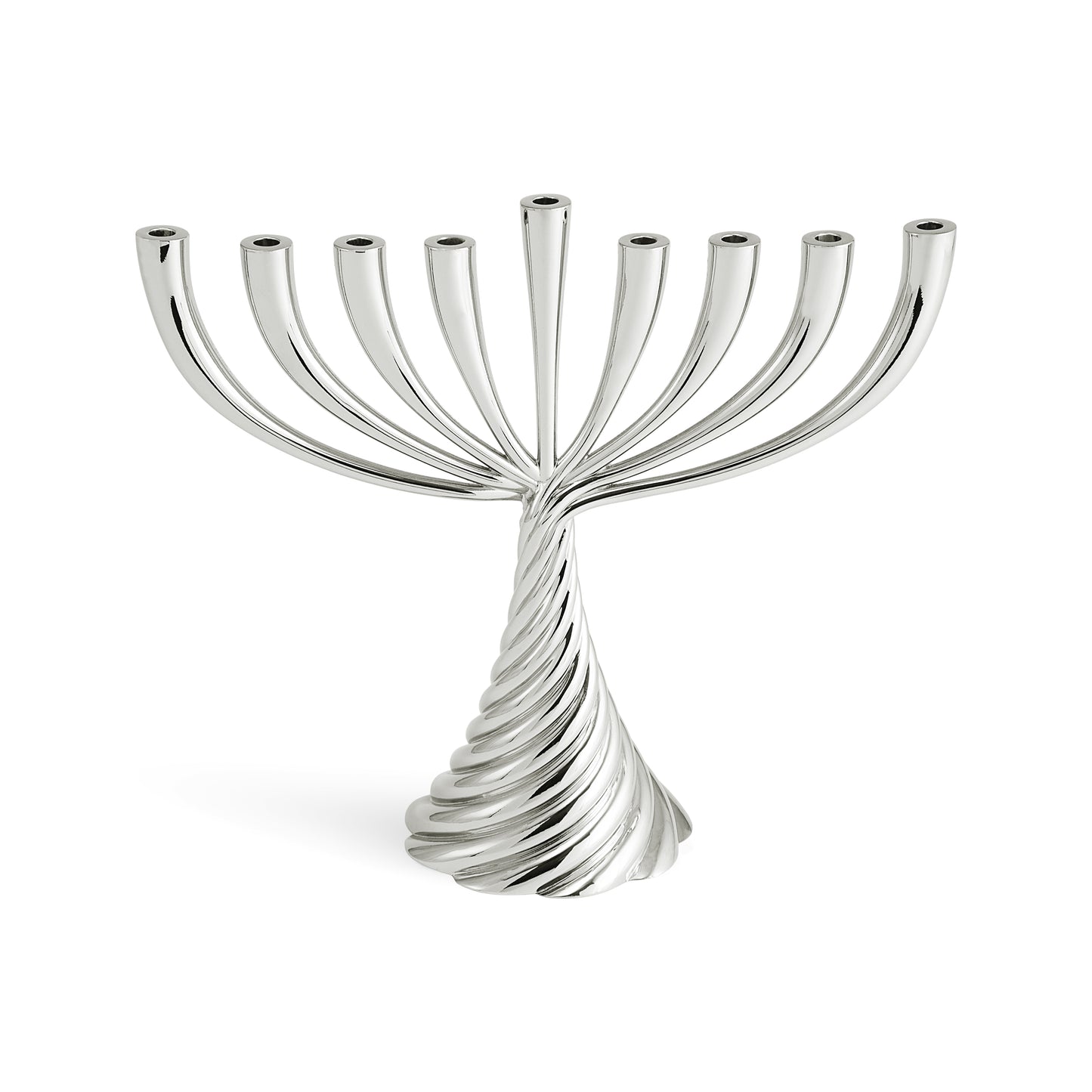 Twist Menorah - Silver