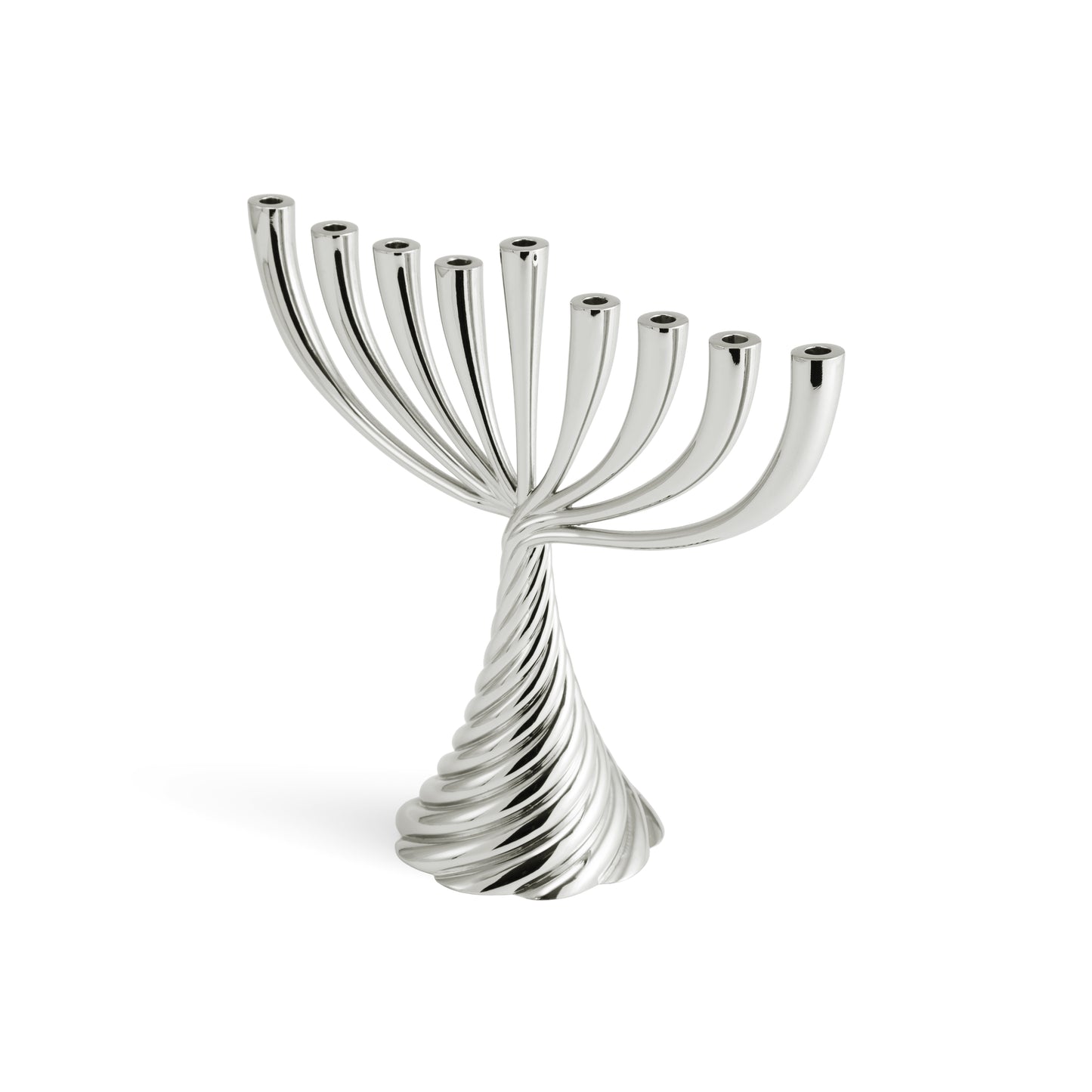 Twist Menorah - Silver