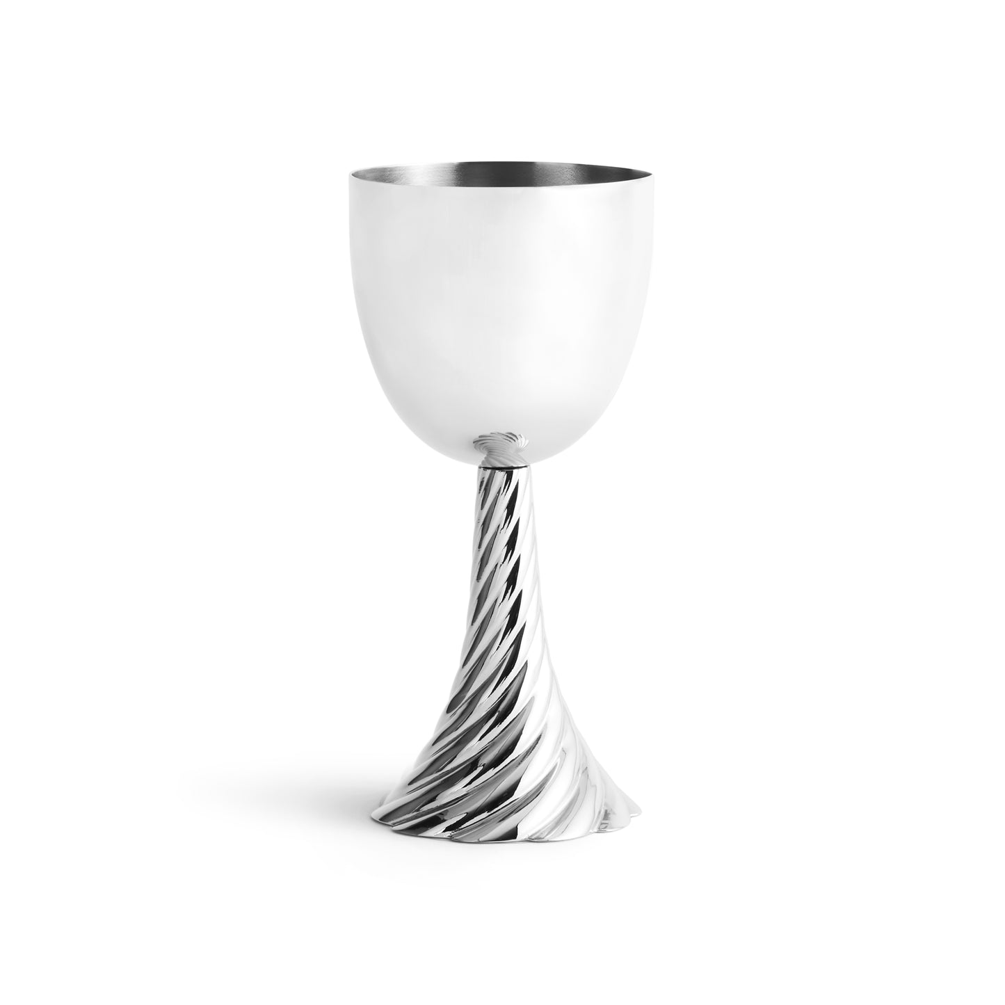 Twist Kiddush Cup - Silver