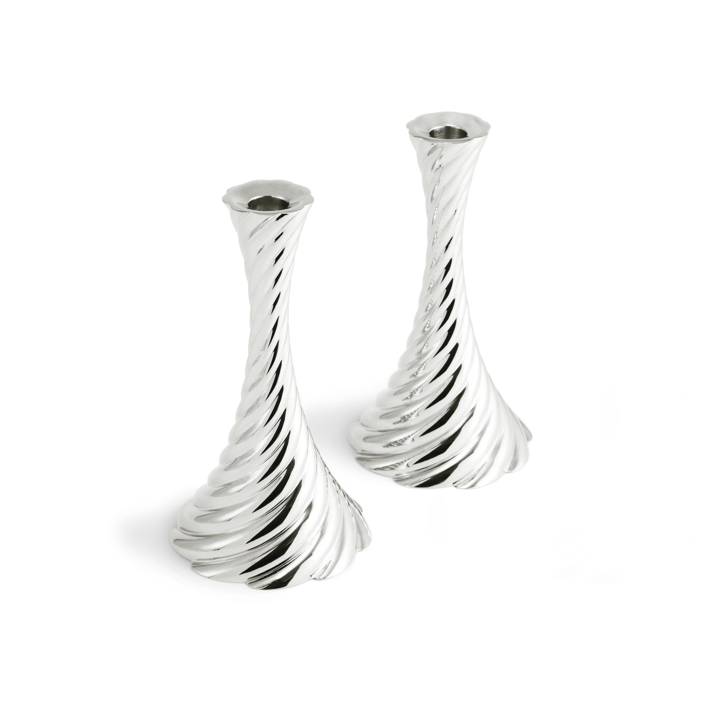 Twist Candleholders - Silver