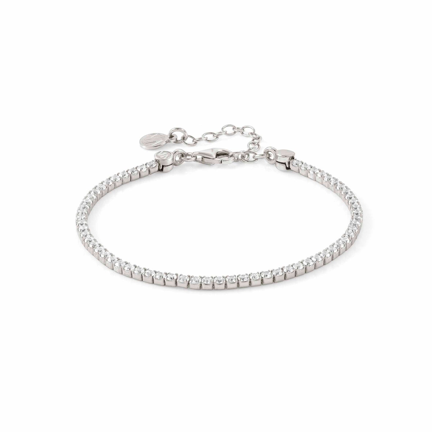 Chic & Charm Bracelet Sterling Silver And White CZ