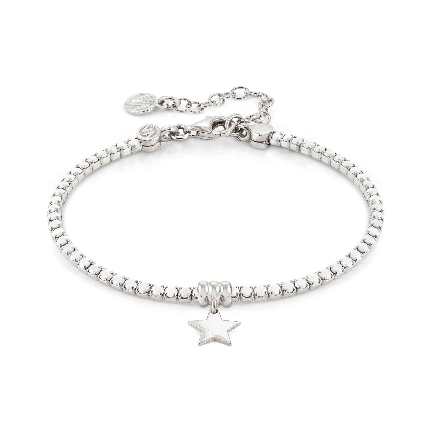 Chic & Charm Bracelet, Star, White CZ