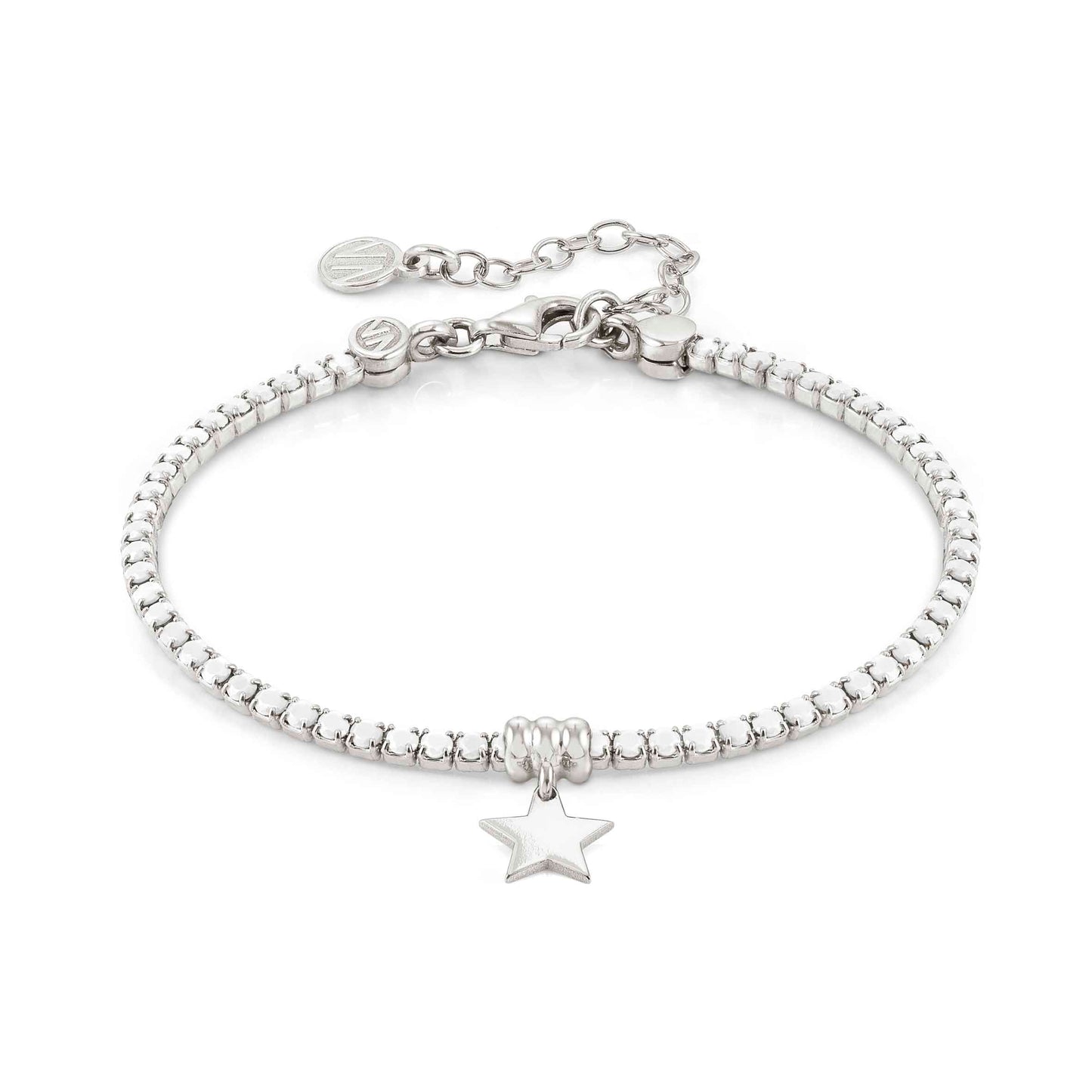 Chic & Charm Bracelet, Star, White CZ