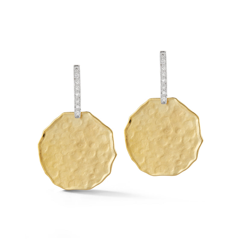 14 Karat Yellow Gold Gallery Earrings