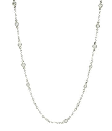 Mini Bezel Stone Necklace