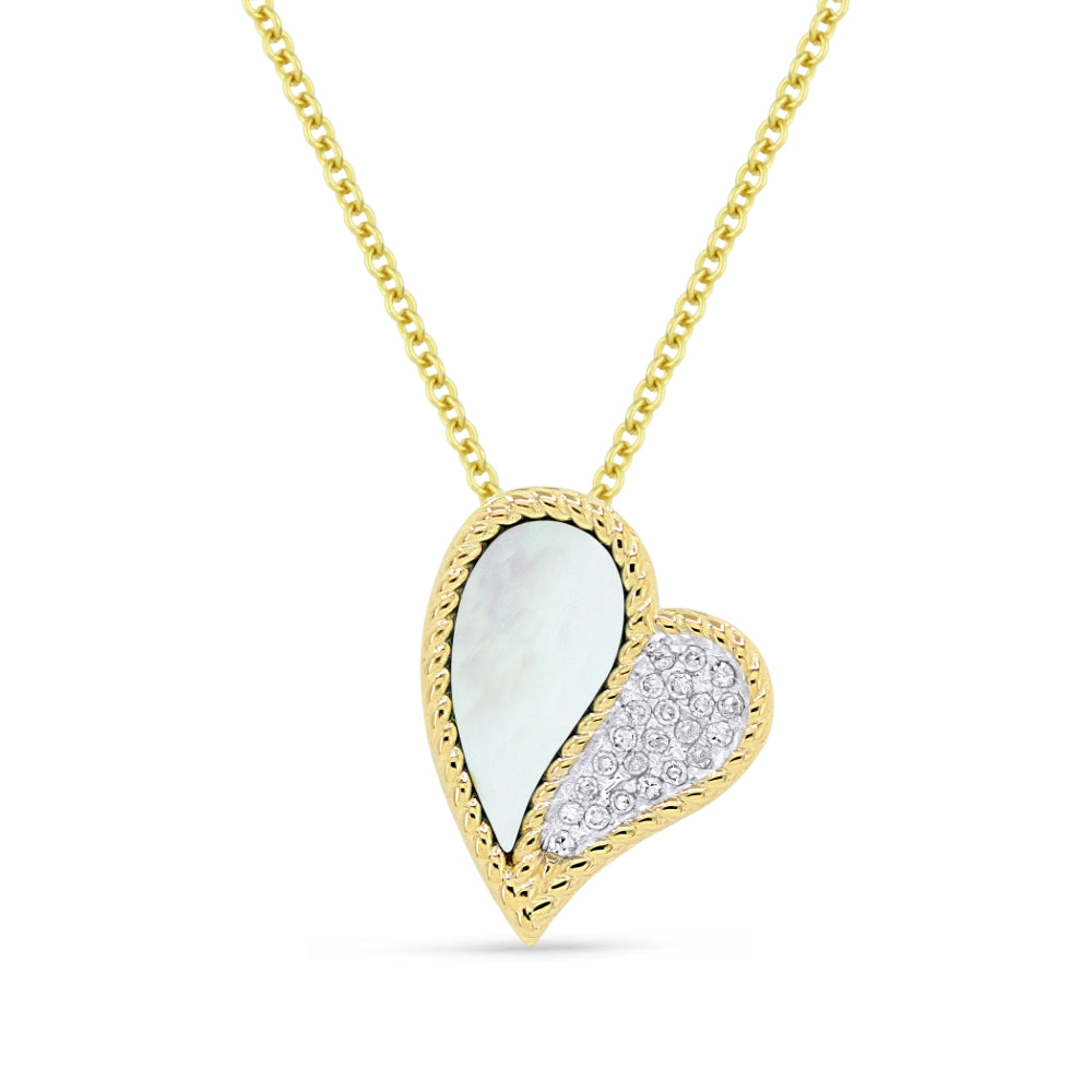 14 Karat Yellow Gold Heart Pendant