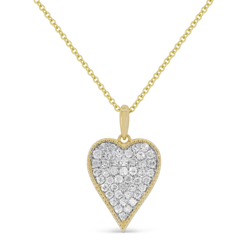 14 Karat Yellow Gold Heart Pendant