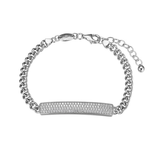 Sterling Silver Bracelet made with Curb Chain