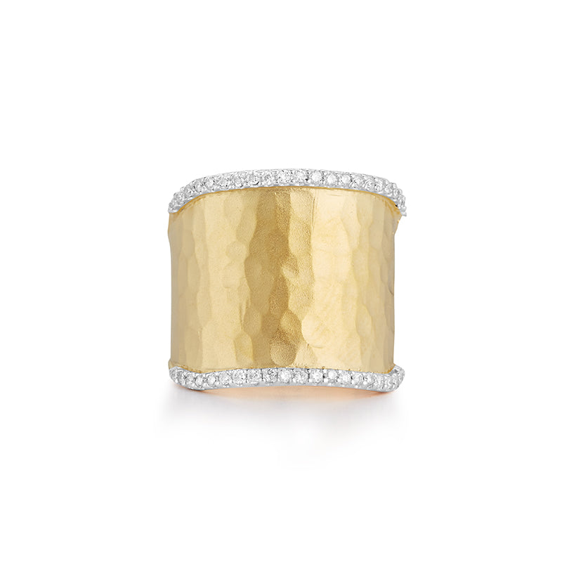 14 Karat Yellow Gold Gallery Ring