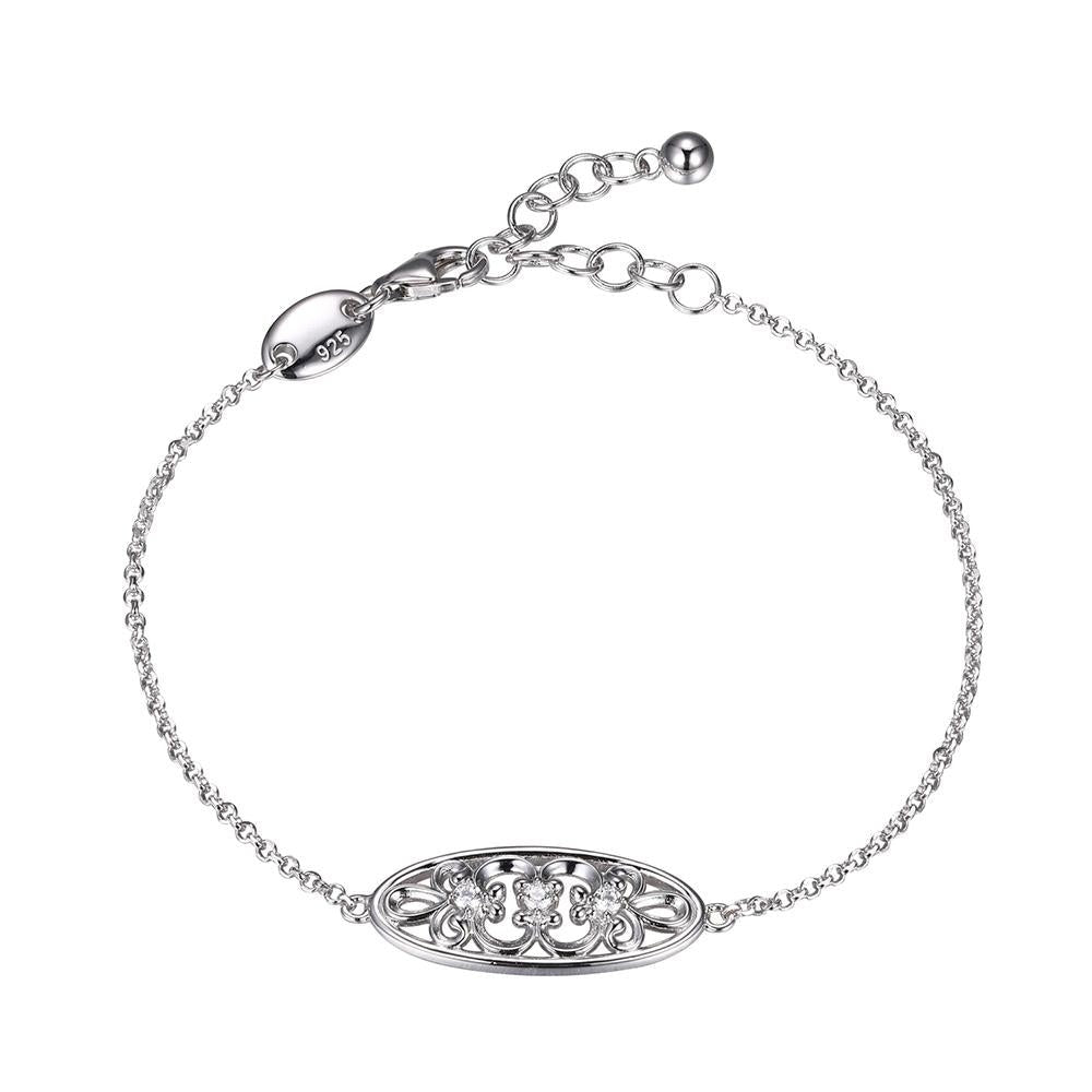 Sterling Silver Bracelet with CZ