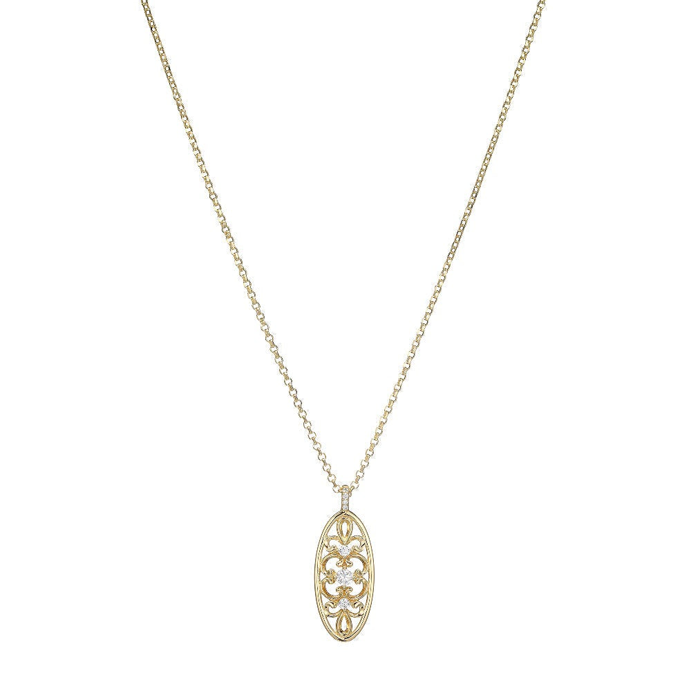 Sterling Silver Gold Plated Necklace