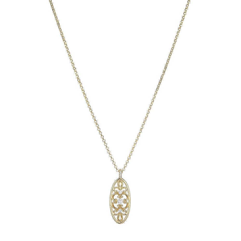 Sterling Silver Gold Plated Necklace