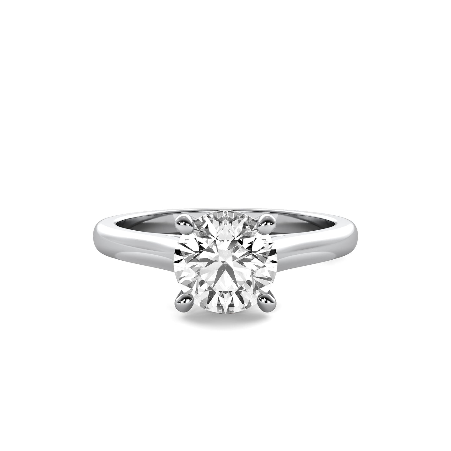 Round Brilliant Cut Solitaire Engagement Ring