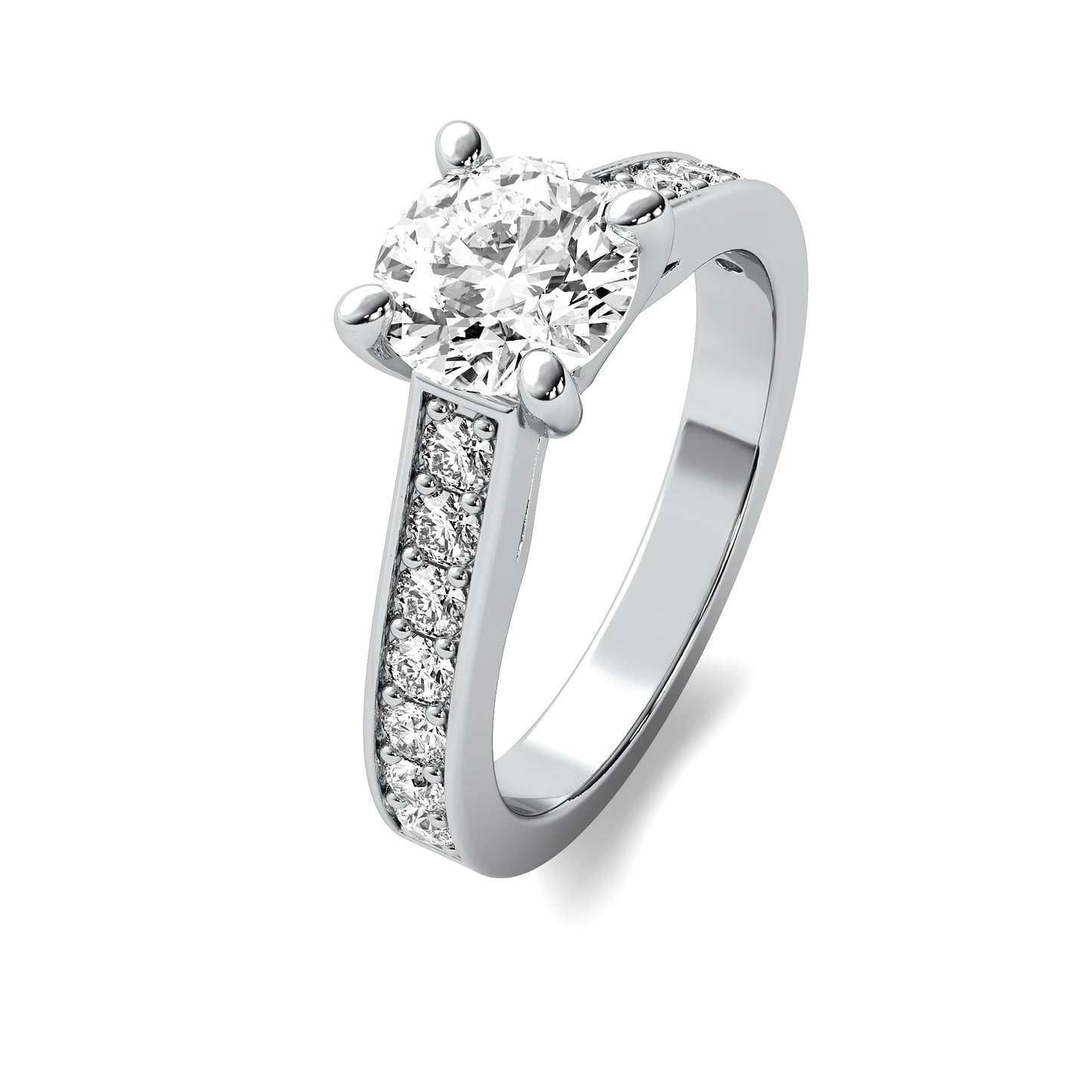 Round Brilliant Cut Solitaire Engagement Ring