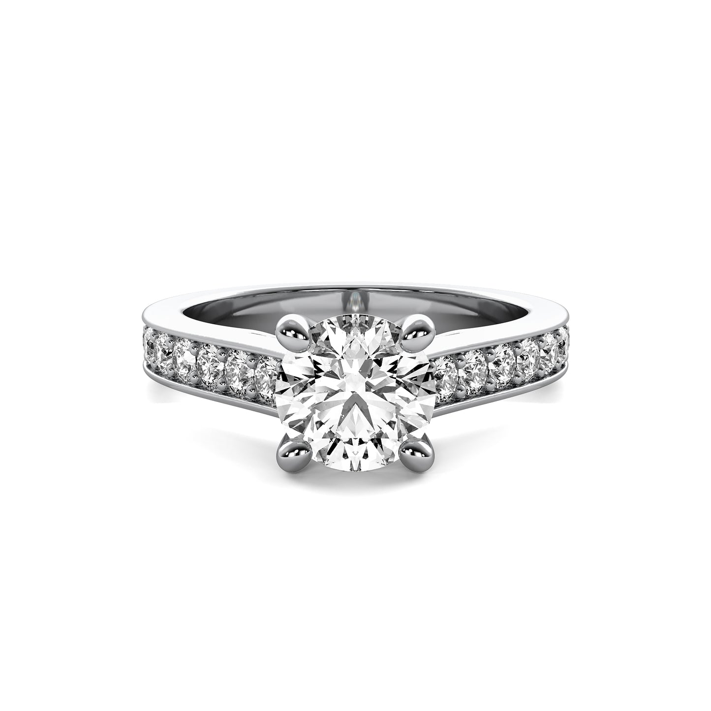 Round Brilliant Cut Solitaire Engagement Ring