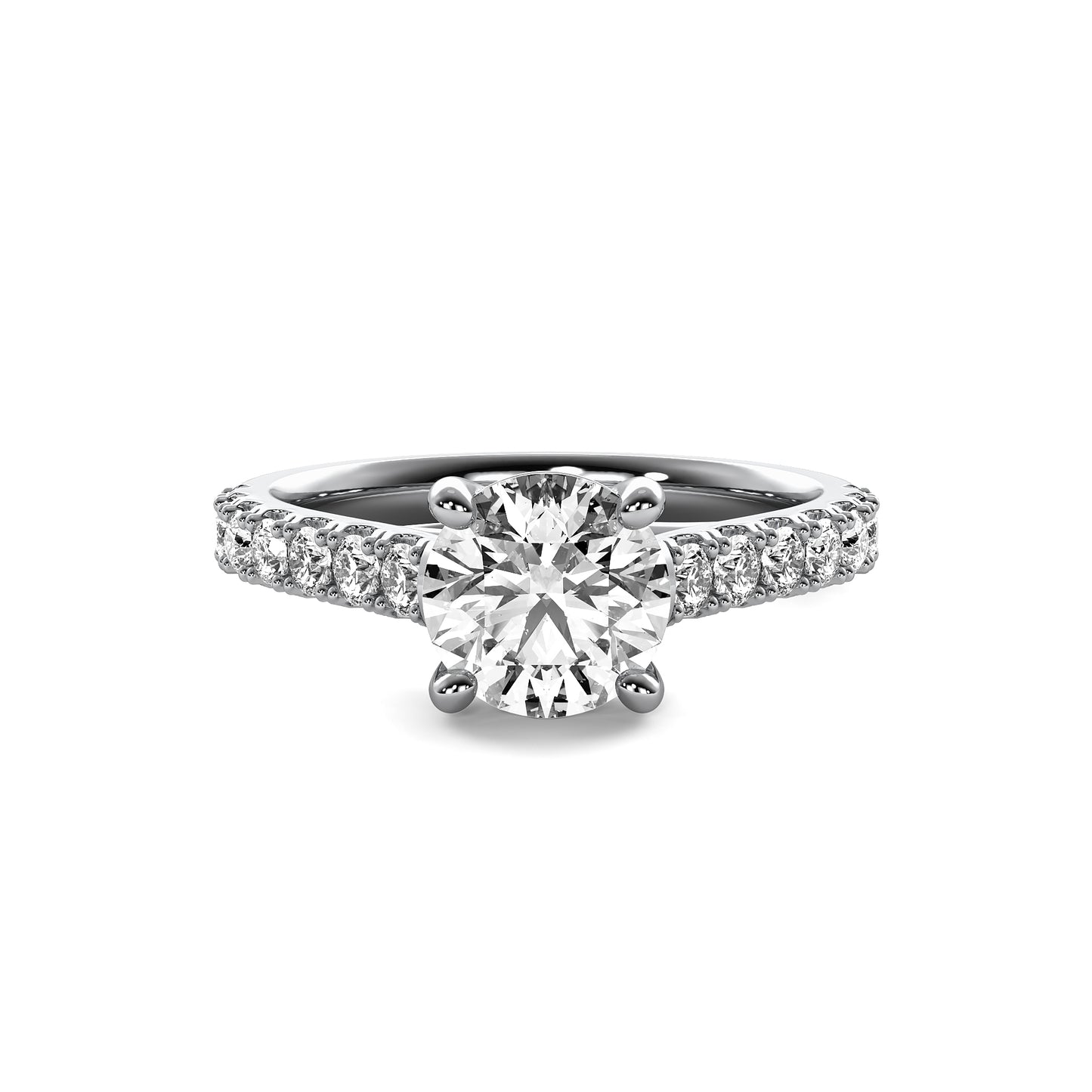 Round Brilliant Cut Solitaire Engagement Ring