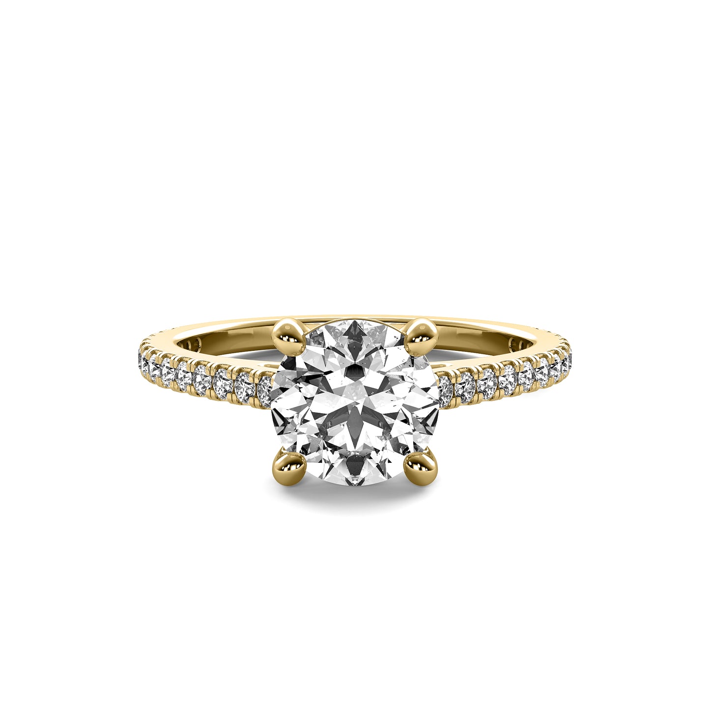 Round Brilliant Cut Diamond Solitaire Engagement Ring