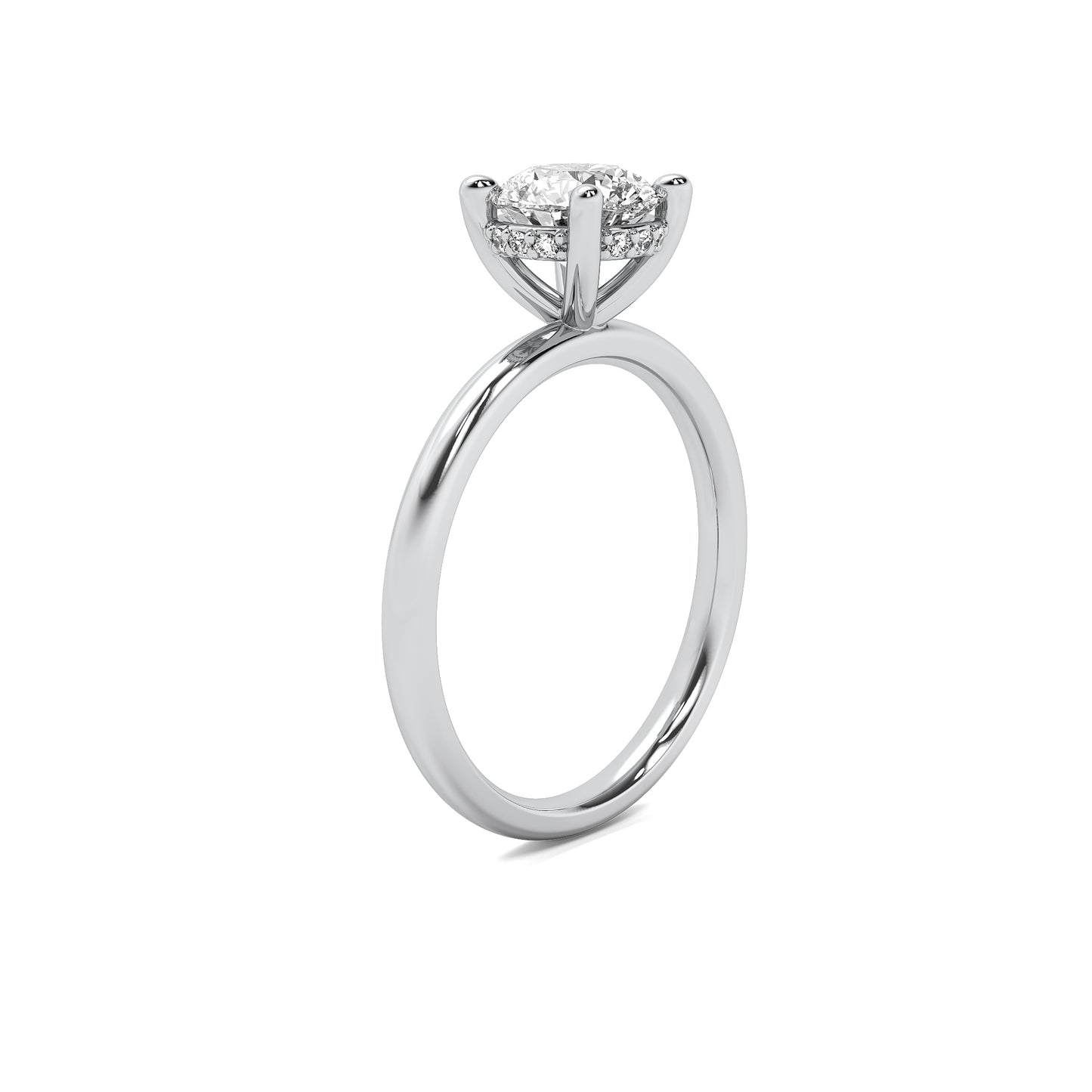 Round Brilliant Cut Diamond Solitaire Engagement Ring