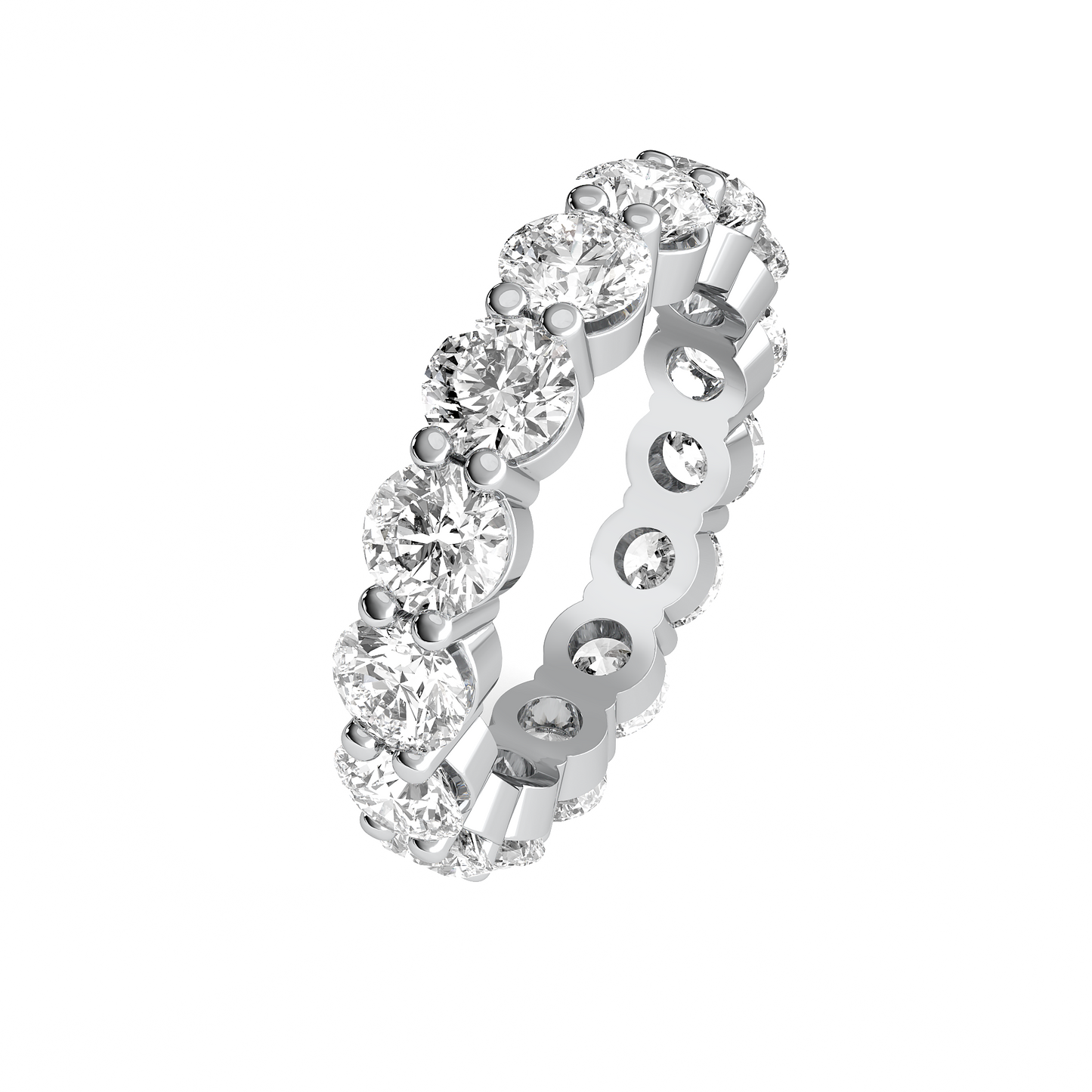 Eternity Band Common Prong Round Diamonds
