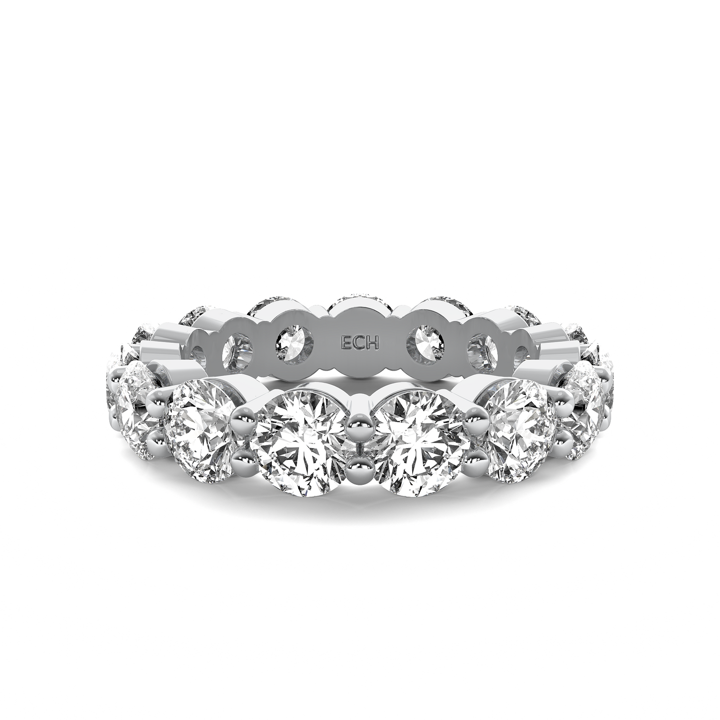Eternity Band Common Prong Round Diamonds
