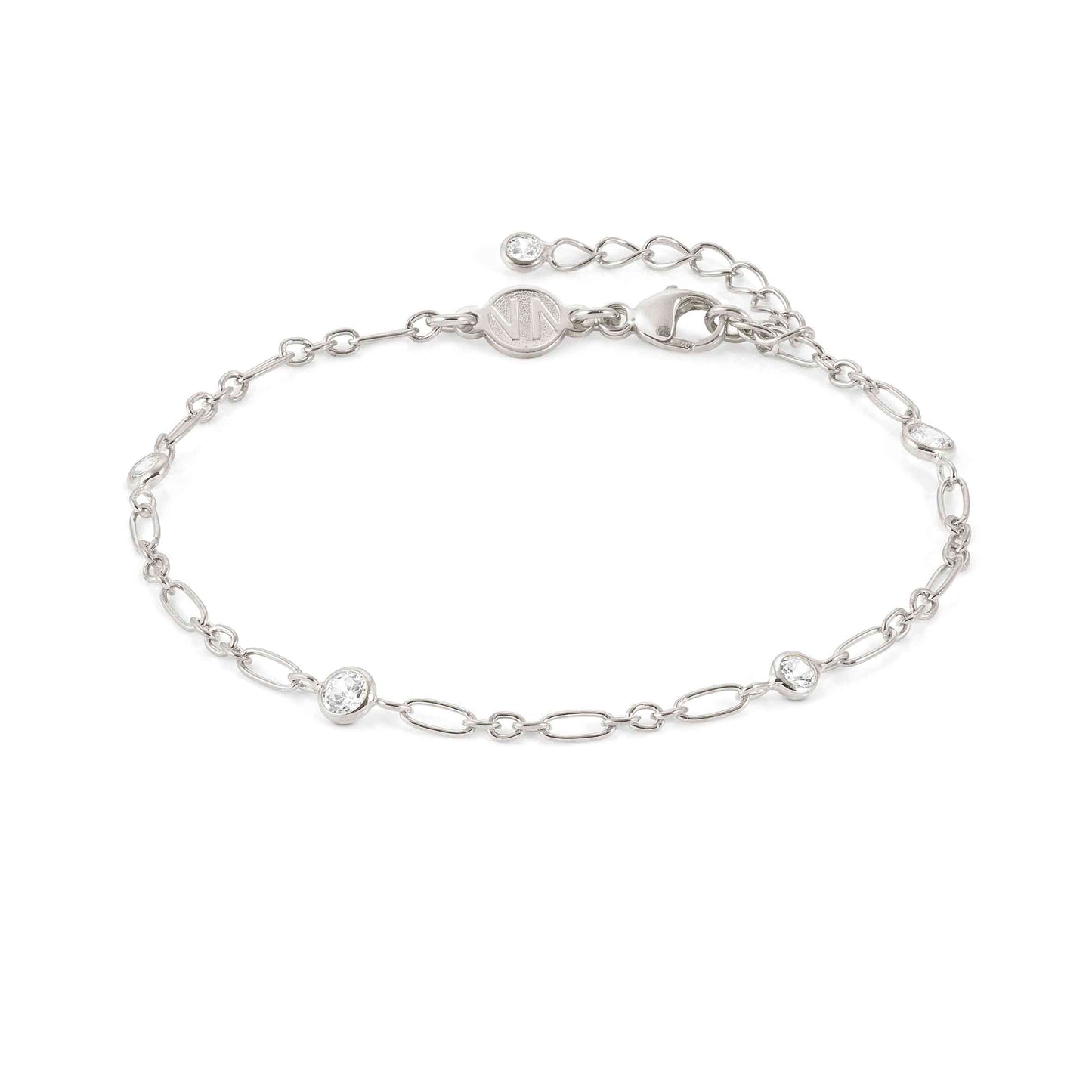 Bella Collection Sterling Silver Bracelet with CZ