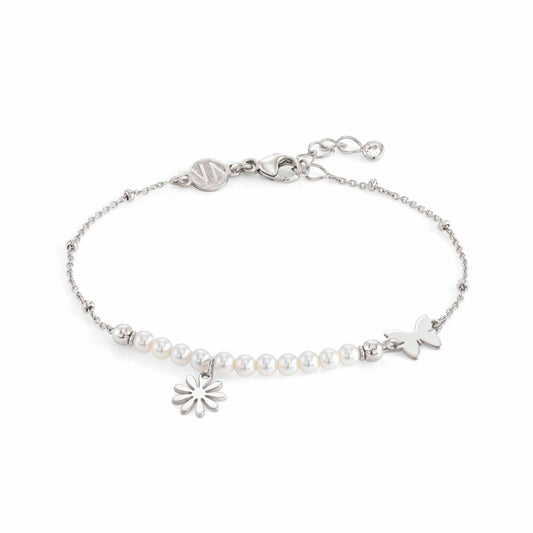 Melodie Bracelet With Flower And Pearls