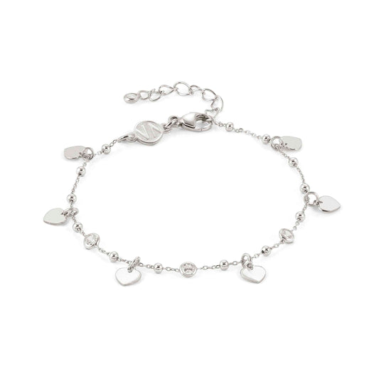 Melodie Bracelet With Hearts And Cubic Zirconia