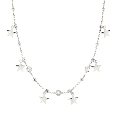 Melodie Necklace With Stars And Cubic Zirconia