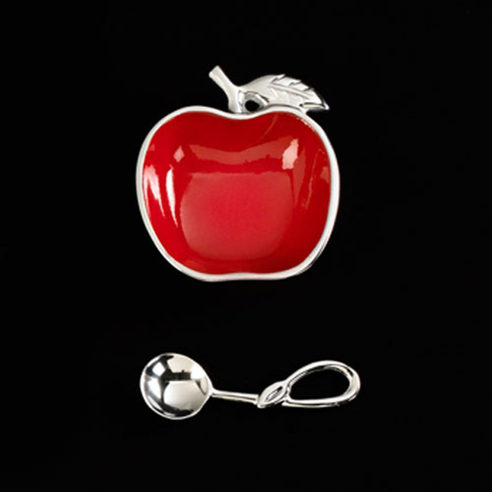 Red Delish Dish with Spoon-Small