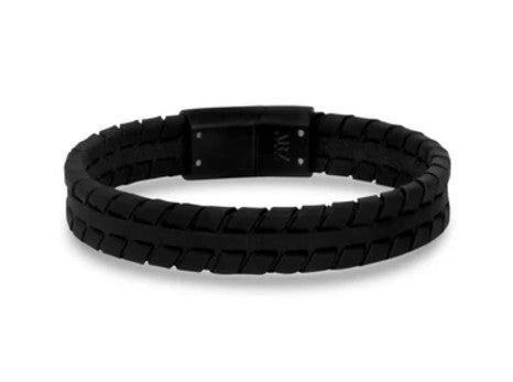 TRACK LEATHER BRACELET (12MM)