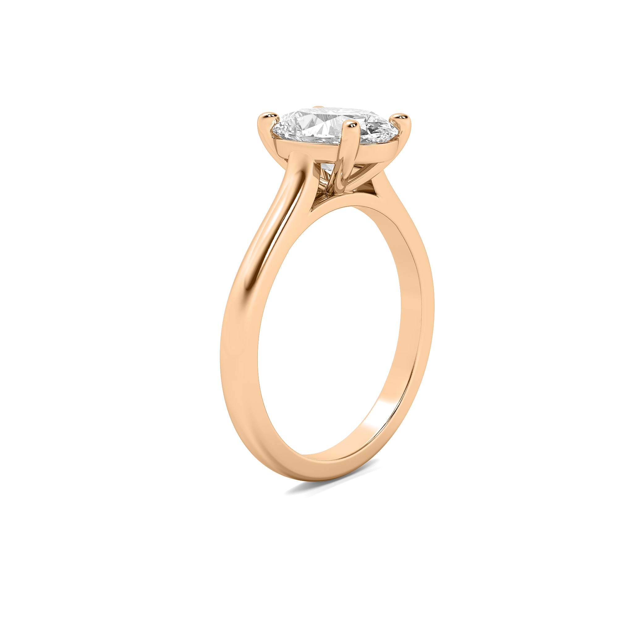 Oval Solitaire Engagement Ring - Image Gallery