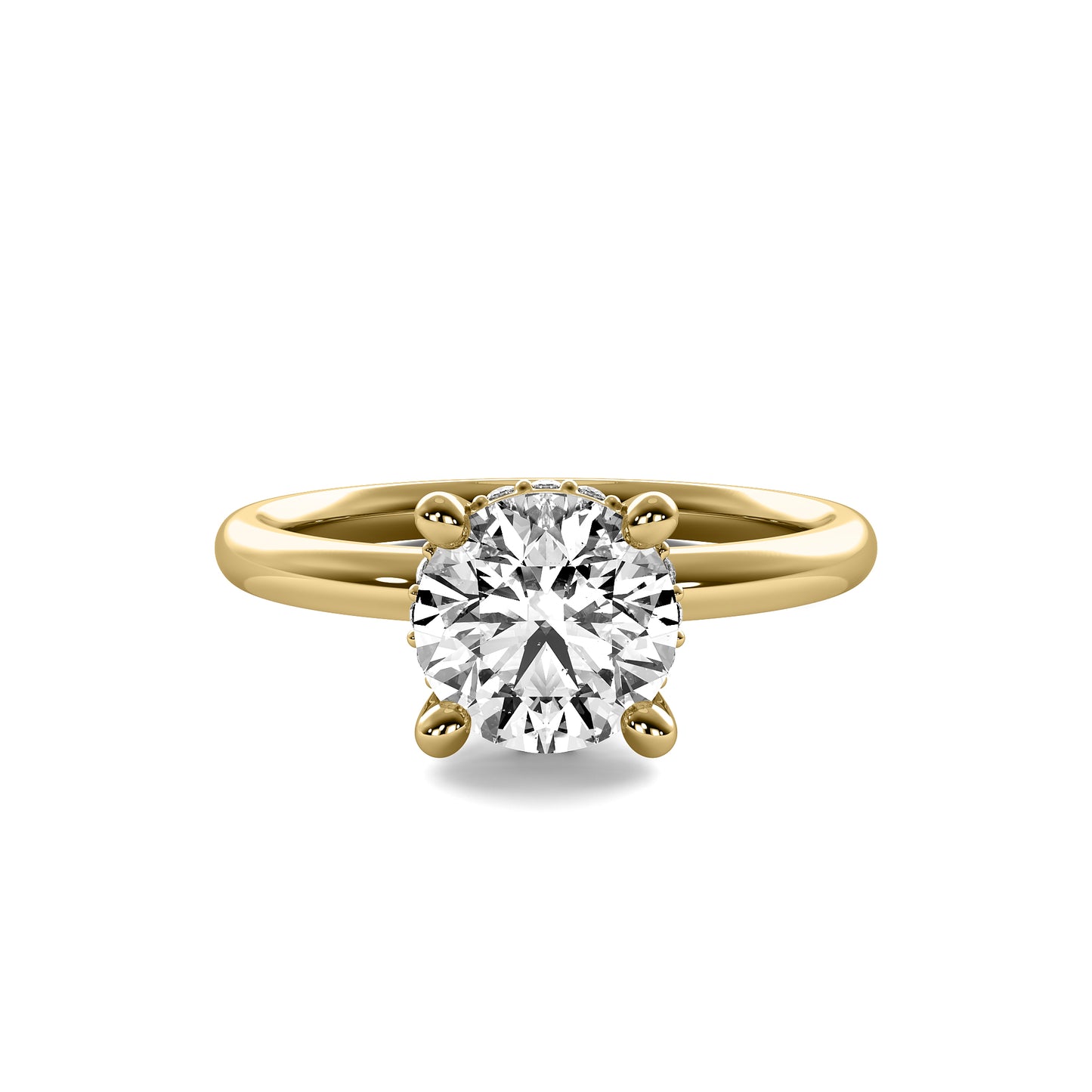 Round Brilliant Cut Diamond Solitaire Engagement Ring
