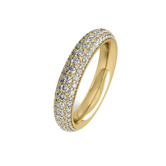Bead Setting Pave Eternity Band